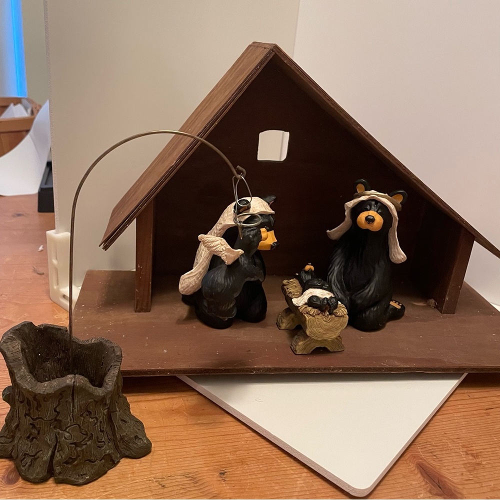 BEARFOOTS Beartivity Set Christmas 5-Piece With‎ Stable Jeff Fleming 101/119
